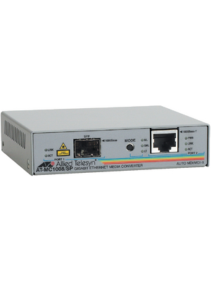 Allied Telesis - AT-MC1008/SP - Converter, RJ45 1000-SFP Slot, AT-MC1008/SP, Allied Telesis