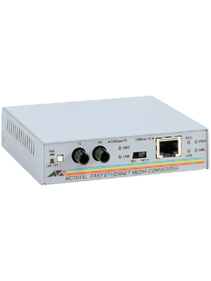 Allied Telesis - AT-MC101XL - Converter, RJ45 100-100FX ST/MM, AT-MC101XL, Allied Telesis