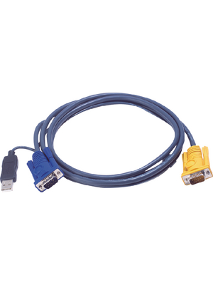 Aten - 2L-5202UP - KVM special combination cable, VGA/USB 1.80 m, 2L-5202UP, Aten