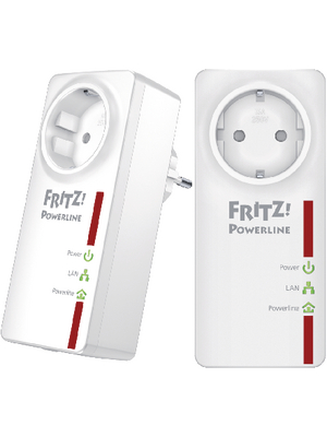 AVM - 20002525 - FRITZ!Powerline 520E starter kit 1x 10/100/1000 500 Mbps, 20002525, AVM