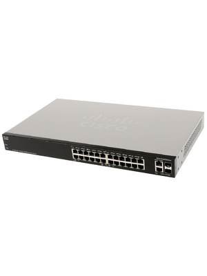 Cisco Small Business - SLM224PT-EU - SF200-24P 24x 10/100 (12x PoE), 2x 1000 2x SFP 19", SLM224PT-EU, Cisco Small Business
