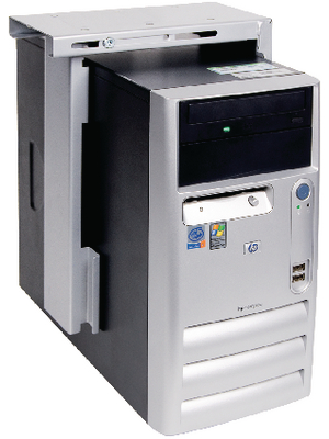 Dataflex - 32.312 - Top Grip CPU holder 312 silver, 32.312, Dataflex