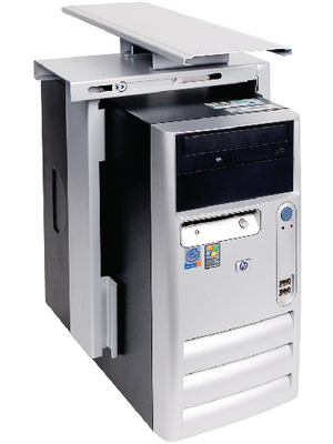 Dataflex - 32.322 - CPU Top Grip stand, extendible/rotatable silver, 32.322, Dataflex