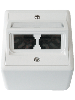 Daetwyler Cables - 185762 - Feller Edizio Due 2 x surface-mounted socket, 185762, D?twyler Cables