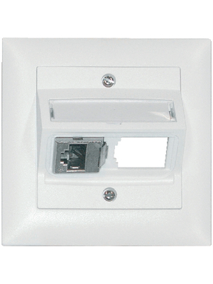 Daetwyler Cables - 185763 - Feller Edizio Due 2 x flush-fitted socket with frame, 185763, D?twyler Cables