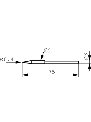 Ersa - 212BDLF/SB - Soldering tip Pencil point, 212BDLF/SB, Ersa