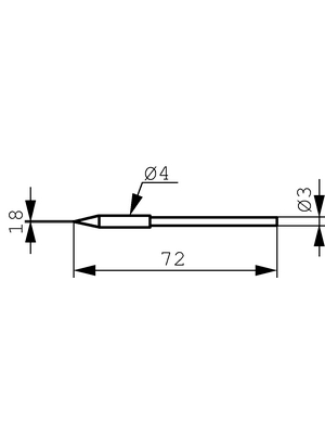 Ersa - 212EDLF/SB - Soldering tip Chisel shaped 1.8 mm, 212EDLF/SB, Ersa