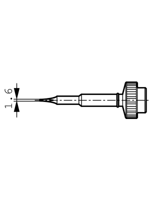 Ersa - 612ADLF - Soldering tip Chisel shaped 1.6 mm, 612ADLF, Ersa