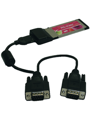 Exsys - EX-1372-2 - ExpressCard 34 mm Serial RS232 2 port, EX-1372-2, Exsys