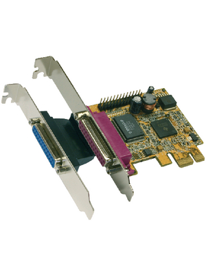 Exsys - EX-44012 - PCI-E x1 Card2x ECP DB25F, EX-44012, Exsys
