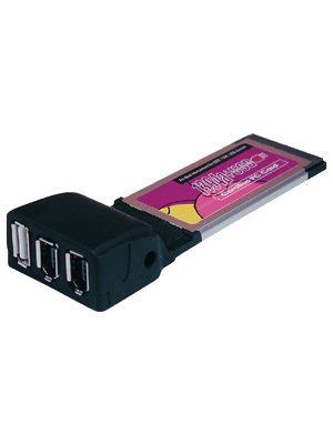 Exsys - EX-6603E - ExpressCard 34 mm USB 2.0, FireWire, EX-6603E, Exsys