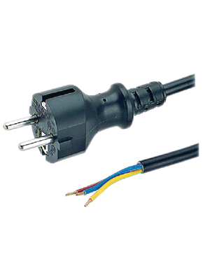 Feller AT - 6900-161.60 - Device cable protective contact, open Type F (CEE 7/4) Open 2.50 m, 6900-161.60, Feller AT