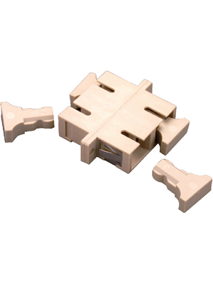 FibreFab - SCUDPHBRBEIGE - FO adapter SC/SC MultiMode duplex, SCUDPHBRBEIGE, FibreFab