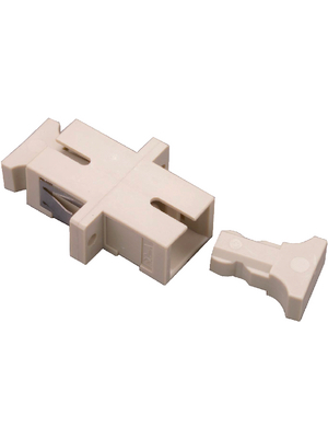 FibreFab - SCUSPHBRBEIGE - FO adapter SC/SC MultiMode simplex, SCUSPHBRBEIGE, FibreFab