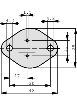 Kunze Folien GmbH - KU-CG20-0H-ST-6-619-L - Heat conducting film TO-3, KU-CG20-0H-ST-6-619-L, Kunze Folien GmbH