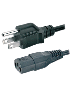 Maxxtro - PB-406-06-G - Mains cable USA Male Open 1.80 m, PB-406-06-G, Maxxtro