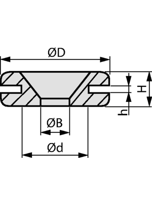 HellermannTyton - HV1401-PVC-BK-M1 - Cable grommet ? 5 mm, HV1401-PVC-BK-M1, HellermannTyton