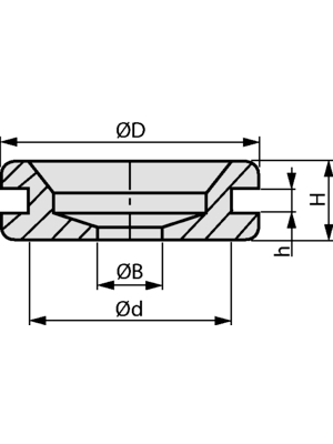 HellermannTyton - HV1402-PVC-BK-M1 - Cable grommet ? 6 mm, HV1402-PVC-BK-M1, HellermannTyton