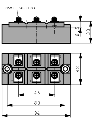 Infineon - DDB6U145N16L - Diode module ISOPACK 1600 V 145 A  @ Tc=100 C, DDB6U145N16L, Infineon