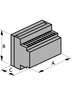 OKW - B6501112 - Enclosure DIN rail 86 x 35 x 58 mm PC/PPO, B6501112, OKW