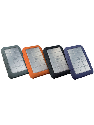 LaCie - 130752 - Rugged silicone case, black/grey/blue, 130752, LaCie