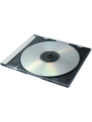 Maxxtro - MX-293-10 - Slimline CD case 10Stk.,black-transparent, MX-293-10, Maxxtro