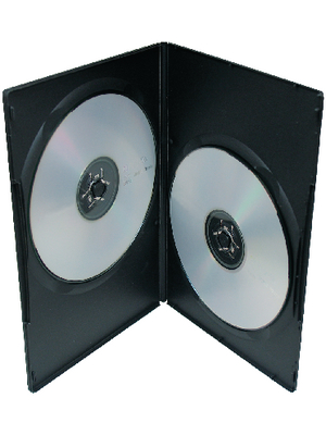 Maxxtro - MX-DVD-5-DB - DVD slimline double case 5Stk.,black, MX-DVD-5-DB, Maxxtro