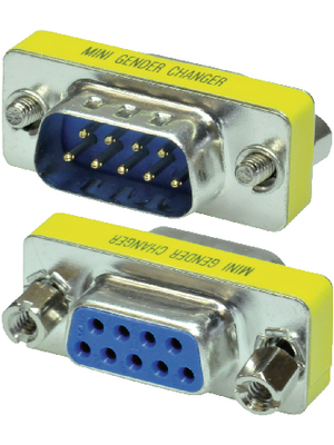 Maxxtro - PB-136 - Mini gender changer DB9 m C f, PB-136, Maxxtro