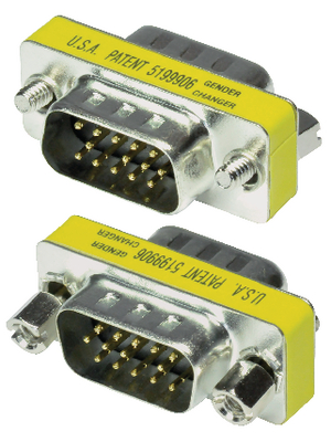 Maxxtro - PB-140 - Mini Gender Changer VGA HD15 m C m, PB-140, Maxxtro