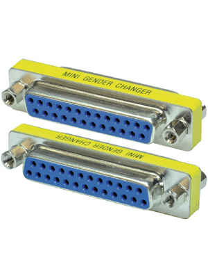 Maxxtro - PB-324 - Mini gender changer DB25 f - f, PB-324, Maxxtro