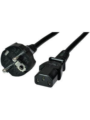 Maxxtro - SP-225-06 - Power cord earthing contact Type F (CEE 7/4) IEC-320-C13 1.80 m, SP-225-06, Maxxtro