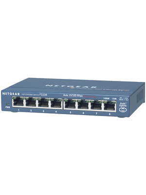 Netgear - FS108-200PES - Switch 8x 10/100, Desktop, FS108-200PES, Netgear