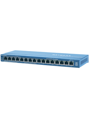 Netgear - FS116PEU - Switch 16x 10/100 (8x PoE), Desktop, FS116PEU, Netgear