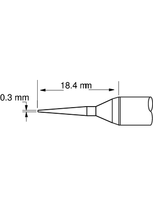 Metcal - SFV-CNL03AR - Soldering tip Conical / Narrow / Long Reach 390 C, SFV-CNL03AR, Metcal
