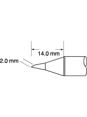 Metcal - SFV-DRH20 - Soldering tip Conical / Bevelled / 60 390 C, SFV-DRH20, Metcal
