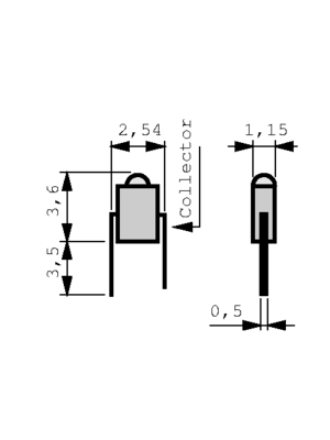 Osram Semiconductors - SFH 305-2/3 - IR phototransistor, SFH 305-2/3, Osram Semiconductors