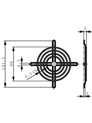 EBM-Papst - LZ23 - Protective grid Series 3000, LZ23, EBM-Papst