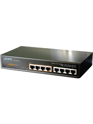 Planet - FSD-804PS - Switch 8x 10/100 (4x PoE) Desktop / 10" / 19", FSD-804PS, Planet