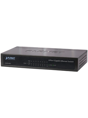 Planet - GSD-503 - Switch 5x 10/100/1000 Desktop, GSD-503, Planet