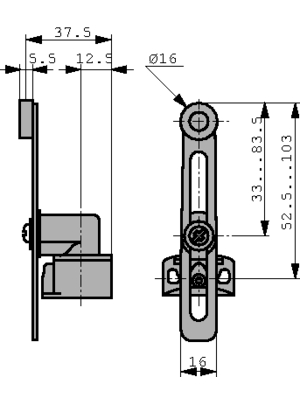 Schneider Electric - XCKP2145P16 - Limit Switch, XCKP2145P16, Schneider Electric