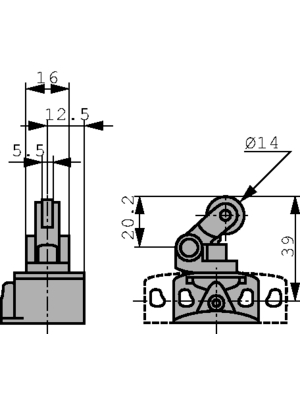 Schneider Electric - XCKP2121P16 - Limit Switch, XCKP2121P16, Schneider Electric