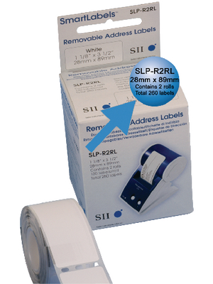 Seiko Instruments - SLP-R2RL - Address labels, removable, SLP-R2RL, Seiko Instruments