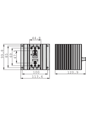 Siemens - 3RF2440-1AB45 - Solid state relay, three phase 4...30 VDC, 3RF2440-1AB45, Siemens