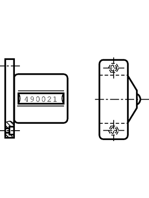 Hengstler - 2 490 012 - Fastening plate, 2 490 012, Hengstler