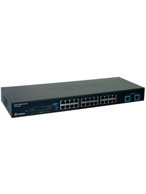 Trendnet - TEG-S224 - Switch, 24x 10/100, 2x 1000, 19", TEG-S224, Trendnet