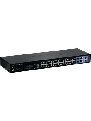 Trendnet - TL2-E284 - Switch, 24x 10/100, 4x 1000, 2x SFP, 19", TL2-E284, Trendnet