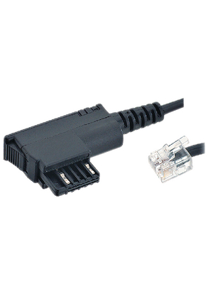 Maxxtro - TST MALE - RJ-12 - 3.00 m black, TST MALE - RJ-12, Maxxtro