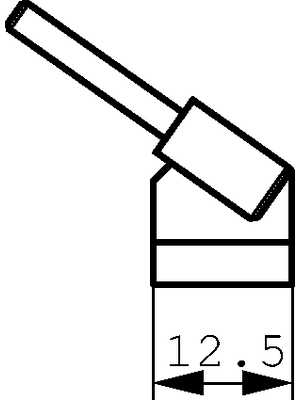 Weller - WTA-4 - Tweezer soldering tip pair 12.5 mm PU=Pack of 2 pieces, WTA-4, Weller