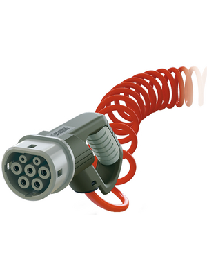 Phoenix Contact - EV-T2M3C-1AC20A-4,0M2,5EHRD00 - Charging cable , Mode 3, 1-phase 250 VAC, 20 A, Type 2, open cable end, 1405194, EV-T2M3C-1AC20A-4,0M2,5EHRD00, Phoenix Contact
