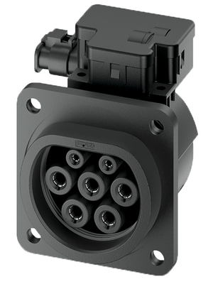 Phoenix Contact - EV-T2M3SE12-3AC20A-0,7M2,5E10 - E-Mobility Socket Outlet 20 A, N/A black, 1405213, EV-T2M3SE12-3AC20A-0,7M2,5E10, Phoenix Contact